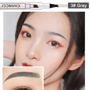 Microblading Tattoo Eyebrow Pencil Long Lasting Waterproof Fork Tip Makeup Ink Sketch Eye Brow Pen KG66