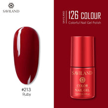 Load image into Gallery viewer, SAVILAND 126 Colors UV Gel Nail Polish Primer Top Coat Gel Varnish Red Color Nail Art Manicure Gel Paint Nails Poly Gel
