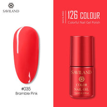 Load image into Gallery viewer, SAVILAND 126 Colors UV Gel Nail Polish Primer Top Coat Gel Varnish Red Color Nail Art Manicure Gel Paint Nails Poly Gel
