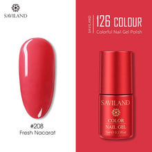 Load image into Gallery viewer, SAVILAND 126 Colors UV Gel Nail Polish Primer Top Coat Gel Varnish Red Color Nail Art Manicure Gel Paint Nails Poly Gel
