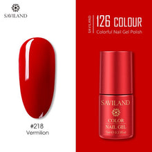 Load image into Gallery viewer, SAVILAND 126 Colors UV Gel Nail Polish Primer Top Coat Gel Varnish Red Color Nail Art Manicure Gel Paint Nails Poly Gel
