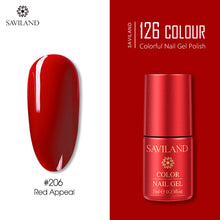 Load image into Gallery viewer, SAVILAND 126 Colors UV Gel Nail Polish Primer Top Coat Gel Varnish Red Color Nail Art Manicure Gel Paint Nails Poly Gel
