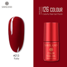 Load image into Gallery viewer, SAVILAND 126 Colors UV Gel Nail Polish Primer Top Coat Gel Varnish Red Color Nail Art Manicure Gel Paint Nails Poly Gel
