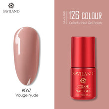 Load image into Gallery viewer, SAVILAND 126 Colors UV Gel Nail Polish Primer Top Coat Gel Varnish Red Color Nail Art Manicure Gel Paint Nails Poly Gel

