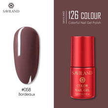 Load image into Gallery viewer, SAVILAND 126 Colors UV Gel Nail Polish Primer Top Coat Gel Varnish Red Color Nail Art Manicure Gel Paint Nails Poly Gel
