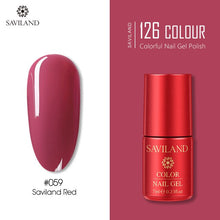 Load image into Gallery viewer, SAVILAND 126 Colors UV Gel Nail Polish Primer Top Coat Gel Varnish Red Color Nail Art Manicure Gel Paint Nails Poly Gel
