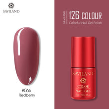 Load image into Gallery viewer, SAVILAND 126 Colors UV Gel Nail Polish Primer Top Coat Gel Varnish Red Color Nail Art Manicure Gel Paint Nails Poly Gel
