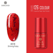 Load image into Gallery viewer, SAVILAND 126 Colors UV Gel Nail Polish Primer Top Coat Gel Varnish Red Color Nail Art Manicure Gel Paint Nails Poly Gel
