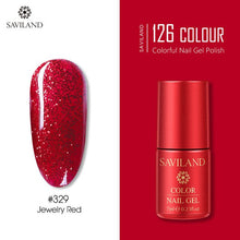 Load image into Gallery viewer, SAVILAND 126 Colors UV Gel Nail Polish Primer Top Coat Gel Varnish Red Color Nail Art Manicure Gel Paint Nails Poly Gel

