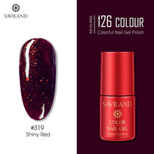 Load image into Gallery viewer, SAVILAND 126 Colors UV Gel Nail Polish Primer Top Coat Gel Varnish Red Color Nail Art Manicure Gel Paint Nails Poly Gel
