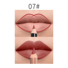 Load image into Gallery viewer, 2Pcs/Set 15Color Nude Matte Lipstick Pen with Lip Liner Set Waterproof Lip Set Focallure Makeup Product Brown Women Beauty Tools
