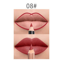 Load image into Gallery viewer, 2Pcs/Set 15Color Nude Matte Lipstick Pen with Lip Liner Set Waterproof Lip Set Focallure Makeup Product Brown Women Beauty Tools
