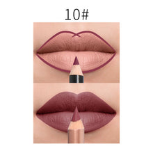 Load image into Gallery viewer, 2Pcs/Set 15Color Nude Matte Lipstick Pen with Lip Liner Set Waterproof Lip Set Focallure Makeup Product Brown Women Beauty Tools
