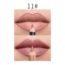 Load image into Gallery viewer, 2Pcs/Set 15Color Nude Matte Lipstick Pen with Lip Liner Set Waterproof Lip Set Focallure Makeup Product Brown Women Beauty Tools
