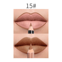 Load image into Gallery viewer, 2Pcs/Set 15Color Nude Matte Lipstick Pen with Lip Liner Set Waterproof Lip Set Focallure Makeup Product Brown Women Beauty Tools
