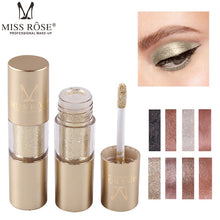 Load image into Gallery viewer, MISS ROSE 8 Colors Makeup Glitter Shining Eyeshadow Metal Liquid  Eye Shadow Single Color Nude Make Up Pigment Cosmetics TSLM2
