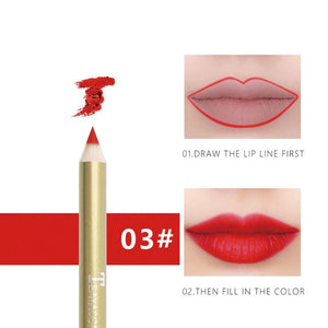 1 Pcs Matt Lip Liner Pen Durable Waterproof Vampire Color Earthy Nude Pink Orange Red Big Red Lipstick Pen Lip Pencil