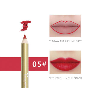 1 Pcs Matt Lip Liner Pen Durable Waterproof Vampire Color Earthy Nude Pink Orange Red Big Red Lipstick Pen Lip Pencil