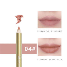 Load image into Gallery viewer, 1 Pcs Matt Lip Liner Pen Durable Waterproof Vampire Color Earthy Nude Pink Orange Red Big Red Lipstick Pen Lip Pencil
