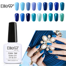 Load image into Gallery viewer, Elite99 10ML Blue Series Varnish Hybrid Gel Polish Nail Art Manicure Enamel Lucky Lacquer Semi Permanent Gellak Paint Nails
