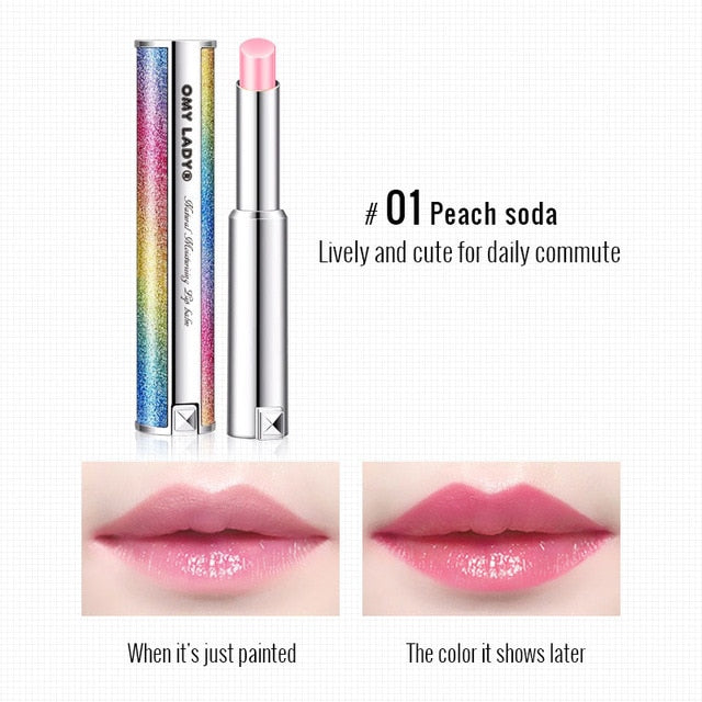 OMY LADY Heat discoloration Lip Balm Beewax  Moisturizing Nourishing Lip Plumper Lip Lines Natural Extract Makeup Lipstick