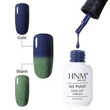 Load image into Gallery viewer, HNM 8ML Fax Fur Effect Gel Nail Polish Thermal Color Change DIY Paint Nail Art Vernis Gellak Enamel Semi Permanent Lucky Lacquer
