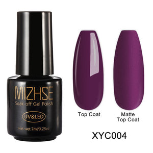 MIZHSE Matte Top Coat Primer Color Nail Gel Polish UV Gel Nail Art Varnish Hybrid Soak Off Gel Lacquer Paint for Nails Manicure