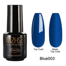 Load image into Gallery viewer, MIZHSE Matte Top Coat Primer Color Nail Gel Polish UV Gel Nail Art Varnish Hybrid Soak Off Gel Lacquer Paint for Nails Manicure
