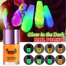 Load image into Gallery viewer, 9ml UV Gel Night Glow in the Dark Fluorescent Nail Polish Soak Off Gel Polish Semi Permanent Luminous Paint Varnish
