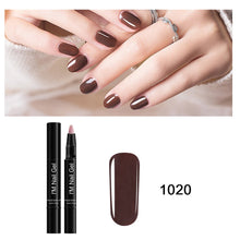 Load image into Gallery viewer, Newest 35Colors Gel Nail Varnish Pen Glitter Nail Gel Polish Hybrid UV Nail Art Gel Lacquer Gel Paint UV LED Gel Nail Polish pen
