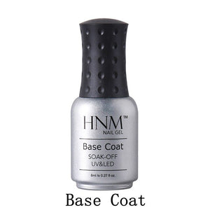 HNM 8ml Blue Red Pink Green Yellow Color Gel Nail Polish UV LED Lamp Semi Permanent Varnish Hybird Base Top Primer Manicure