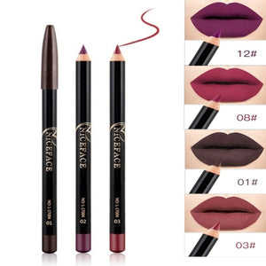 12 color lip liner waterproof matte pigment lasting easy to color not blooming lip liner lipstick