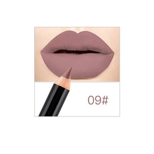 12 color lip liner waterproof matte pigment lasting easy to color not blooming lip liner lipstick