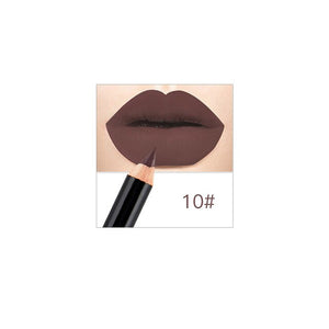 12 color lip liner waterproof matte pigment lasting easy to color not blooming lip liner lipstick