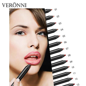 Professional Multi-functional Lipliner Pencil Long Lasting Waterproof Lip Eye Brow Cosmetic Makeup Colorful Lip Liner Pens