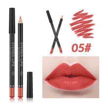 Load image into Gallery viewer, Matte Lipstick Lip Pencils Waterproof Matte Lipstick Lip Liner Pen Pigments Moisturizer Matte Lipliner Pencil Beauty Tools
