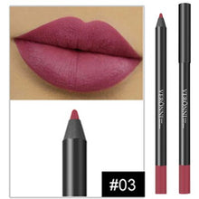 Load image into Gallery viewer, Matte Lipstick Lip Pencils Waterproof Matte Lipstick Lip Liner Pen Pigments Moisturizer Matte Lipliner Pencil Beauty Tools
