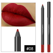 Load image into Gallery viewer, Matte Lipstick Lip Pencils Waterproof Matte Lipstick Lip Liner Pen Pigments Moisturizer Matte Lipliner Pencil Beauty Tools
