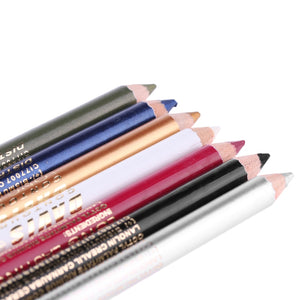 1PC 2 In 1 Lipliner Colorful Waterproof Long-lasting Glitter White Eyeliner Eyebrow Lip Liner Pen Pencils Makeup Cosmetic Tools