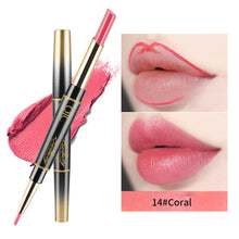 Load image into Gallery viewer, Hot Sales 2 In 1 Double Head Lip Liner Matte Lipsticks Long Lasting Waterproof Moisturizing Lip Tint Pigment Makeup Gift
