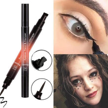 Load image into Gallery viewer, Waterproof Long Lasting Liquid Eyeliner Eye Liner Pencil Stamper Quick Dry Eyeliner Double-ended Eye Makeup Beauty Eyeliner Pen
