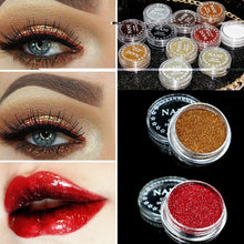 Load image into Gallery viewer, 24 Colors Glitter Shimmer Powder Eyes Lip Face Body Makeup Monochrome Eyes Powder Long-wearing Shining Women Makeup
