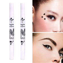 Load image into Gallery viewer, 1Pcs Double-end Black Waterproof Liquid Eyeliner Cosmetics Long-lasting Eye Liner with Stamp Eyeshadow Stamp
