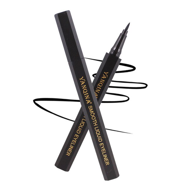 1Pcs Black Liquid Eye liner Pen Waterproof and Easy to Makeup Eyeliner Eye Pencil Long Lasting