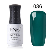 Load image into Gallery viewer, HNM 8ml New Green Yellow Color UV Gel Nail Polish Varnish Soak Off LED Lamp Hybird GelLak For Manicure Nail Art Stamping Lacquer

