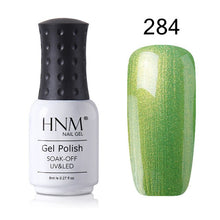 Load image into Gallery viewer, HNM 8ml New Green Yellow Color UV Gel Nail Polish Varnish Soak Off LED Lamp Hybird GelLak For Manicure Nail Art Stamping Lacquer
