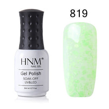 Load image into Gallery viewer, HNM 8ml New Green Yellow Color UV Gel Nail Polish Varnish Soak Off LED Lamp Hybird GelLak For Manicure Nail Art Stamping Lacquer
