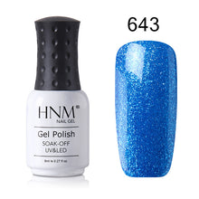 Load image into Gallery viewer, HNM 8ml New Green Yellow Color UV Gel Nail Polish Varnish Soak Off LED Lamp Hybird GelLak For Manicure Nail Art Stamping Lacquer
