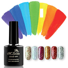 Load image into Gallery viewer, Sequins Nail Polish Gel Nail Polish Shiny Gloss Base Gel Paint Glitter UV Gel Lacquer Diamond Solid Color Primer Manicure
