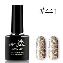 Load image into Gallery viewer, Sequins Nail Polish Gel Nail Polish Shiny Gloss Base Gel Paint Glitter UV Gel Lacquer Diamond Solid Color Primer Manicure
